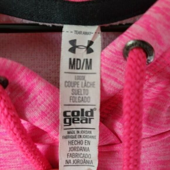 Under Armour Hoodie Bright Pink Dance Hoodie Women's Size Medium - Picture 5 of 7